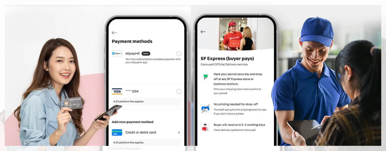 Carousell introduces in-app payments, tracked deliveries with AlipayHK and SFHK_11zon